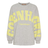 MDC Hibiscus sweatshirt grey/yellow
