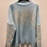 MDC Aria knit light blue/beige