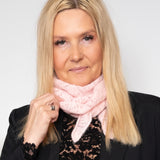 BC Dell needledrop mini scarf rose