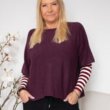 Salli knit bordeaux