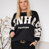 MDC Hibiscus sweatshirt black/white