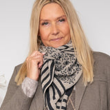 BC Bex triangle scarf asphalt