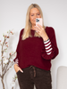 MDC Elderflower knit bordeaux