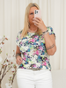 Laisa t-shirt flower/beige