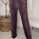 Liberté Alma wide pants bordeaux lux leo