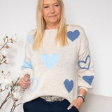 MDC Amarante knit beige/jeans/celeste