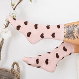 BC Mayline heart sock lt rose