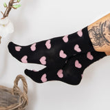 BC Mayline heart sock black