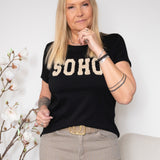 MDC Herdis tee black/beige