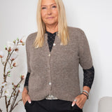 BC Dell ss cardigan taupe