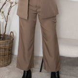SP Viksa pants cropped dark sand