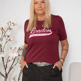 Ofelia London tee bordeaux
