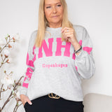 MDC Hibiscus sweatshirt grey/pink