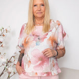 MDC Mathea blouse pink flower
