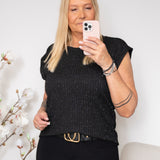 SP Low 410 tee black/silver