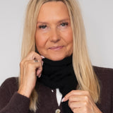 BC Dell knitted mini scarf black