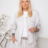 MDC Malisa hør jacket sabbia