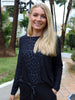 Liberté Alma LS top dark grey leo