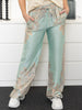 All Week Gunhilde pants mint green with paisley print