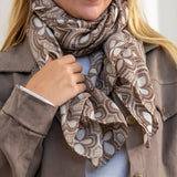 Andalouse scarf brown