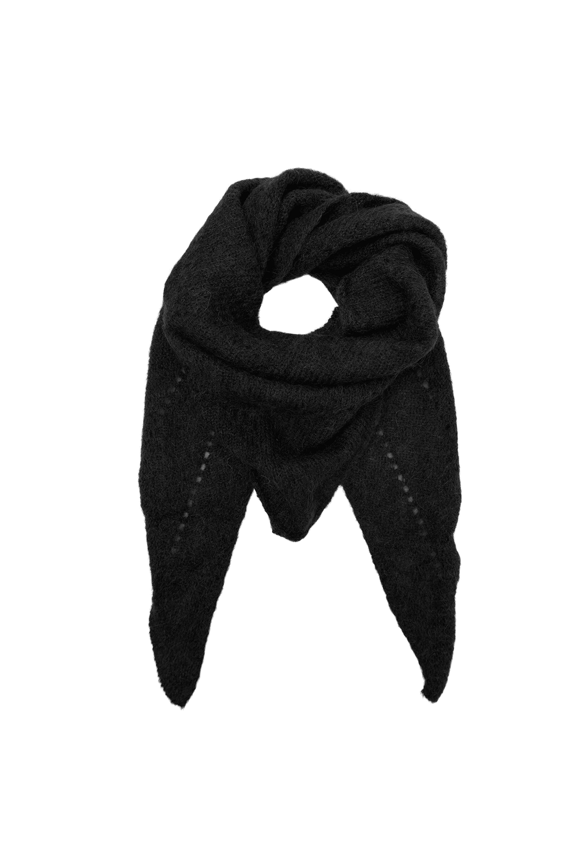 BC Dell knitted mini scarf black - Online-Mode