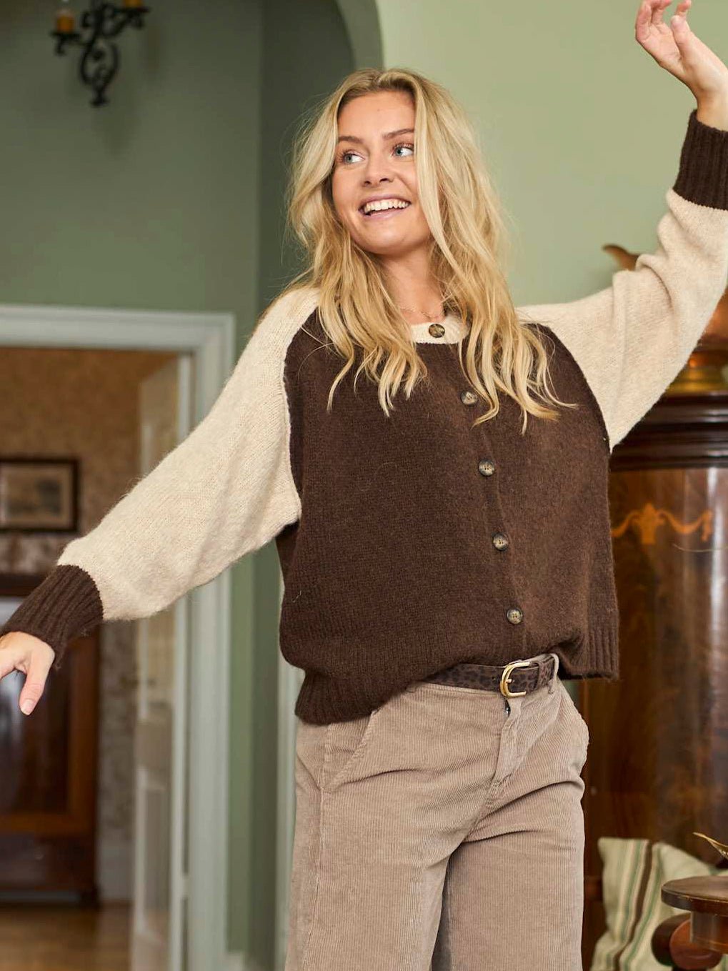 BC Jacks knit cardigan coffee - Online-Mode