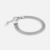 By Cara Wide Mesh Armbånd Sølvfarvet 6 mm