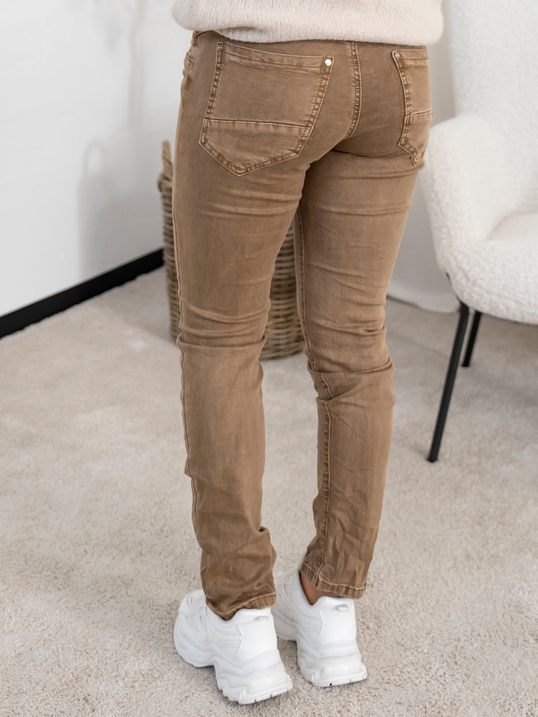 Cherie jeans taupe - Online - Mode