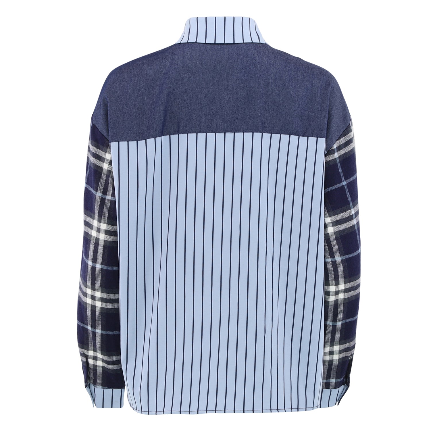 Continue Alice mix shirt blue check - Online - Mode