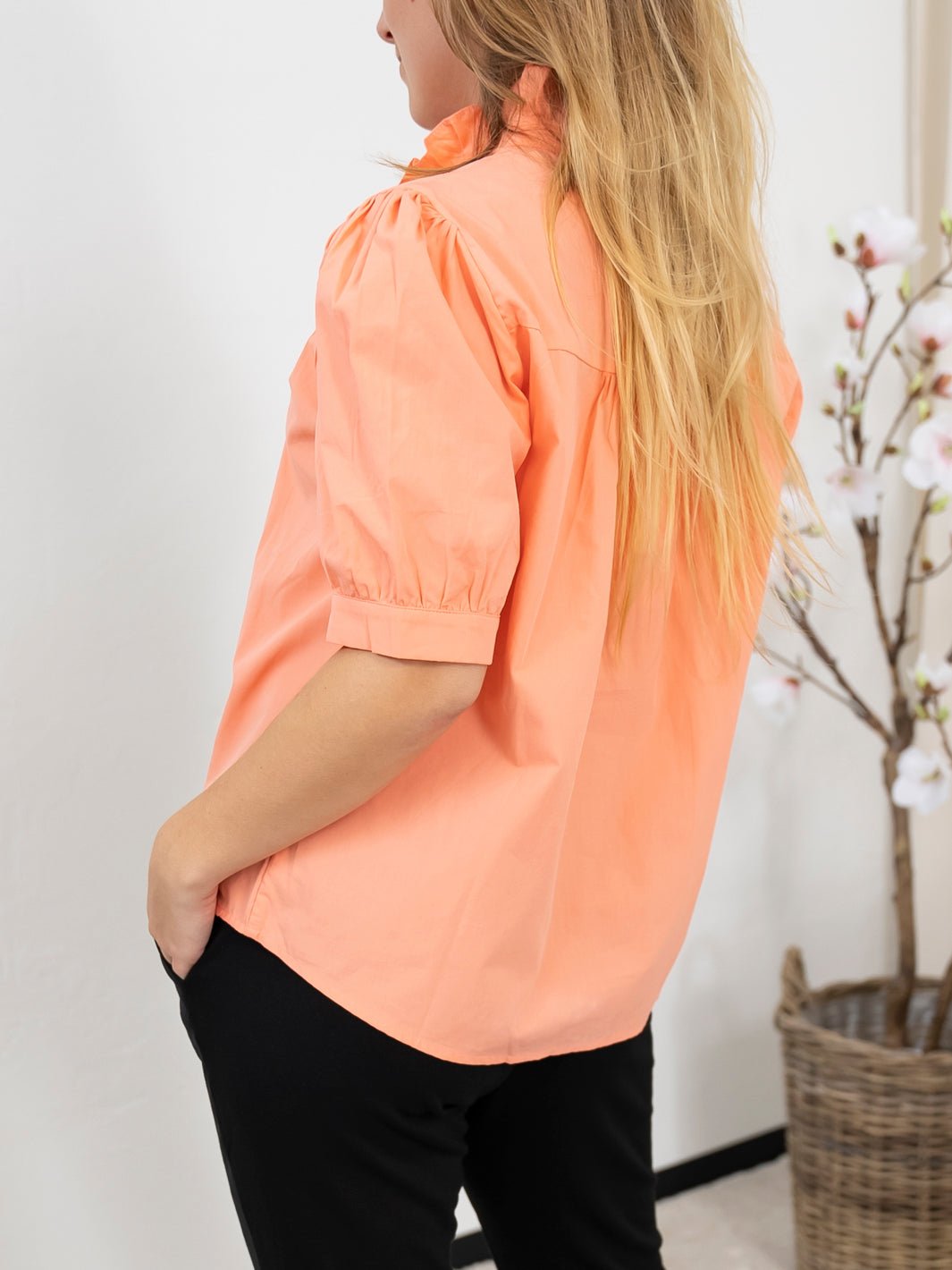 Continue Ariana SS poplin coral - Online - Mode