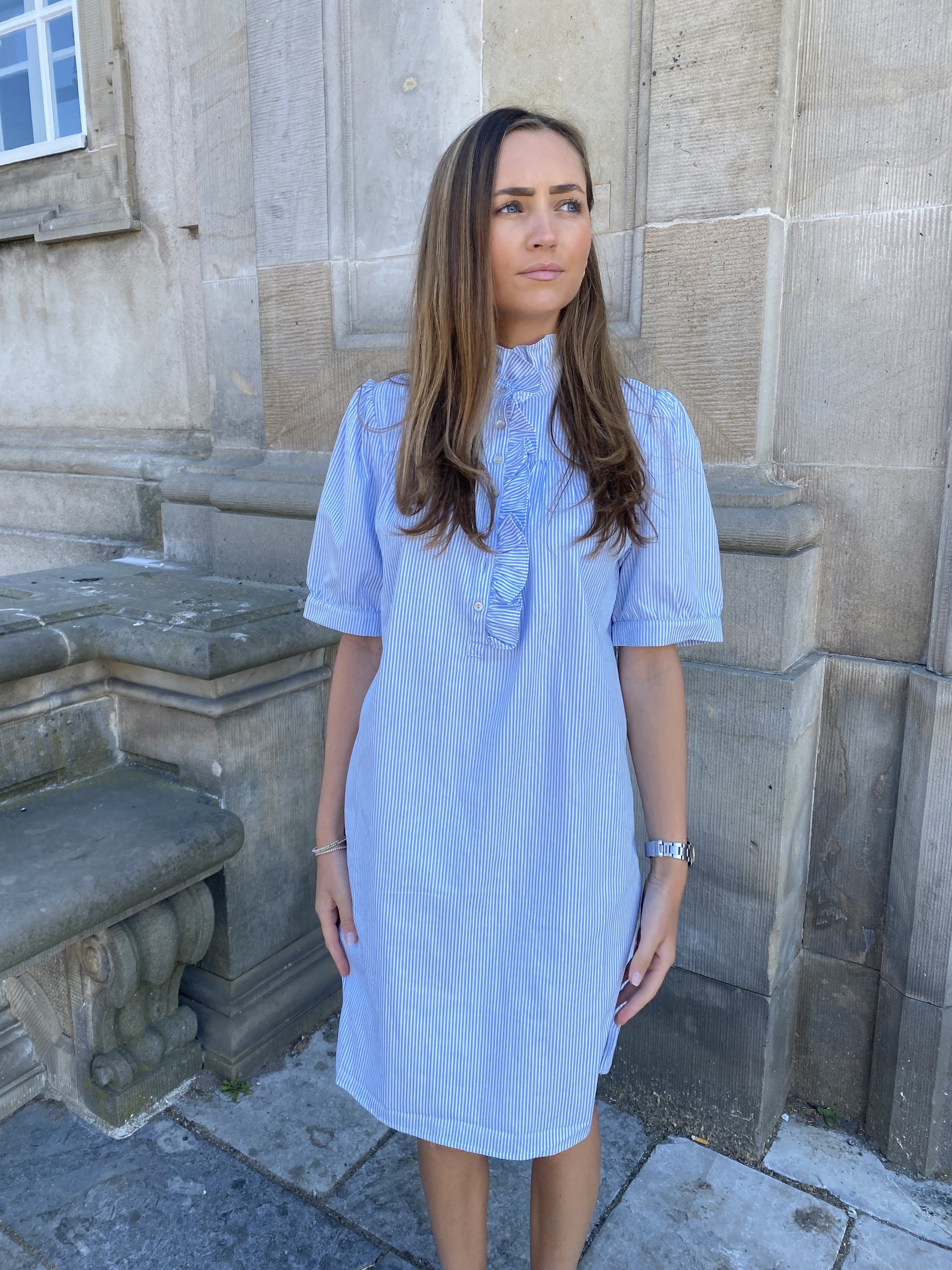 Continue Arianna SS dress blue stripe - Online - Mode