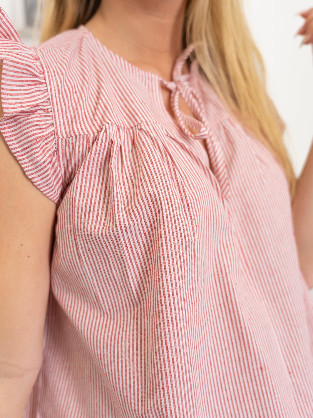 Continue Lilly stripe top red stripe - Online-Mode