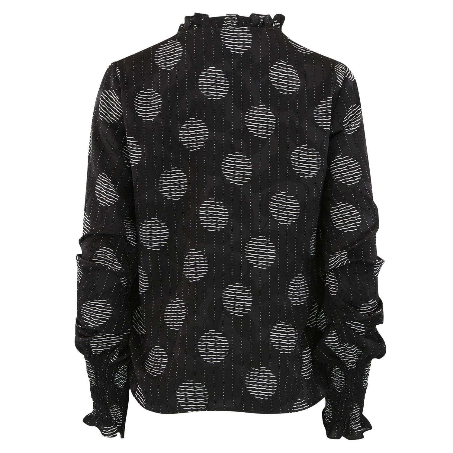 Continue Oda cirkel print blouse black - Online - Mode