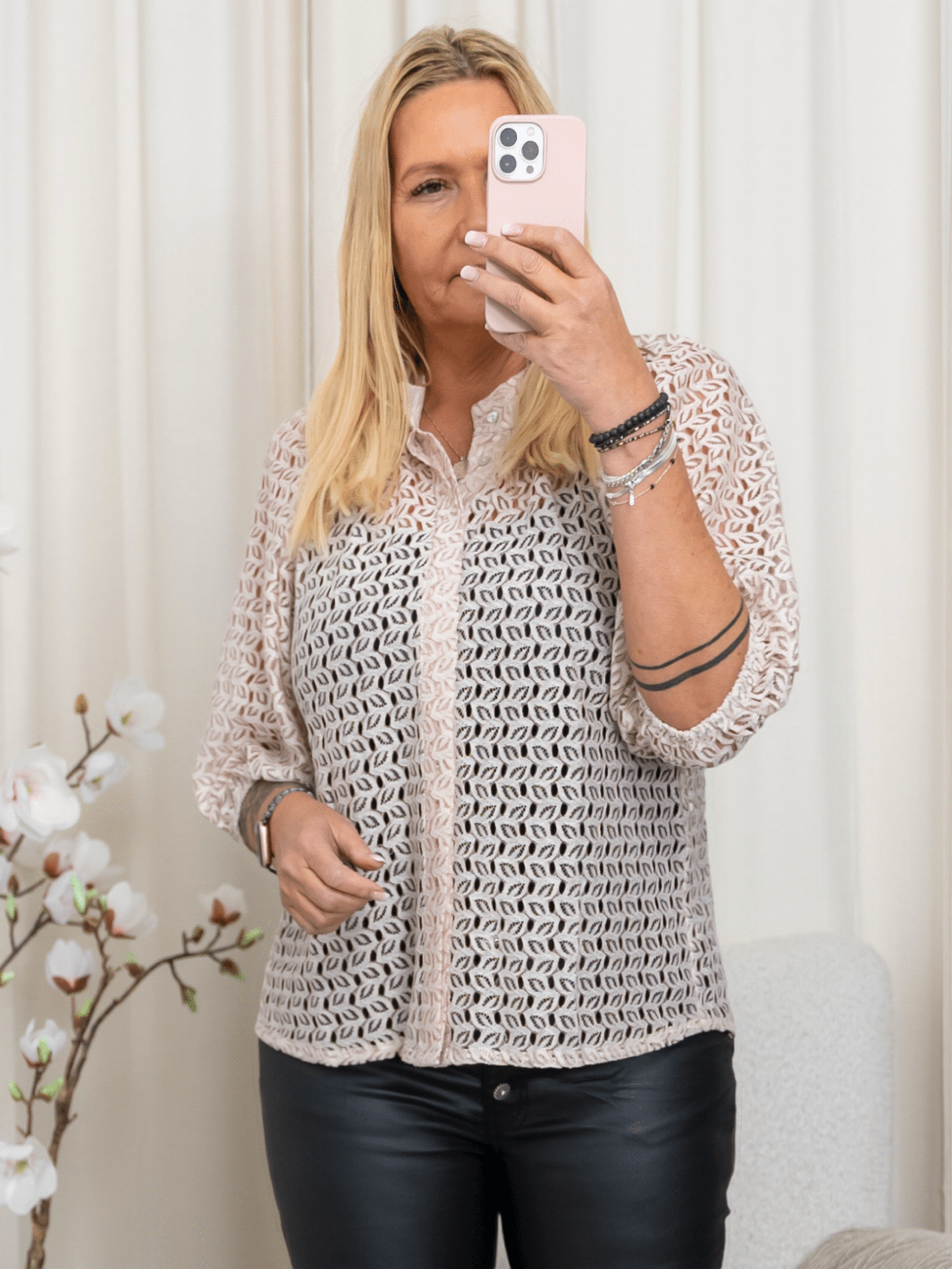 Continue Sia blouse nougat - Online - Mode