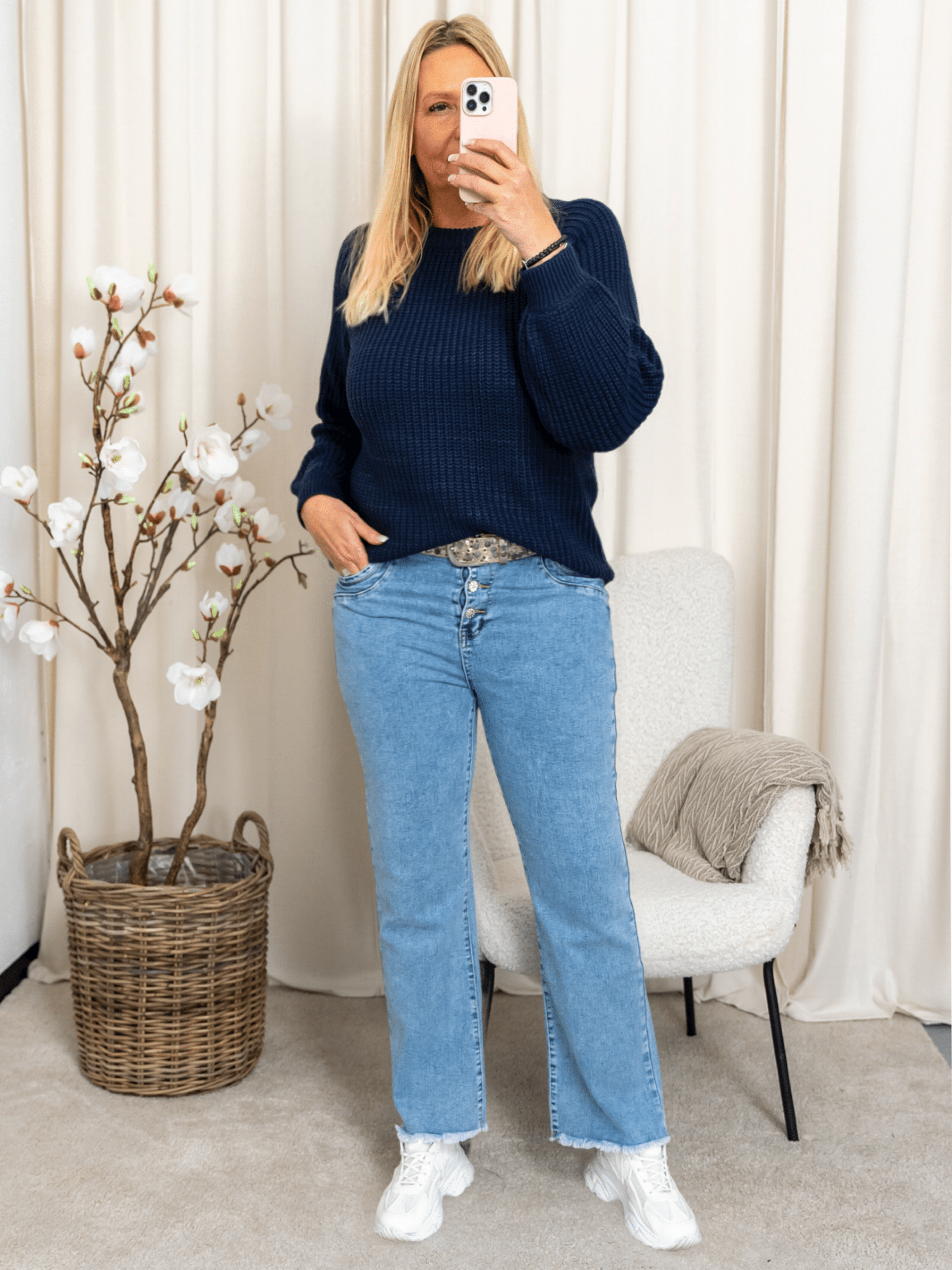 Fransa FRerni pullover 1 navy blazer - Online - Mode