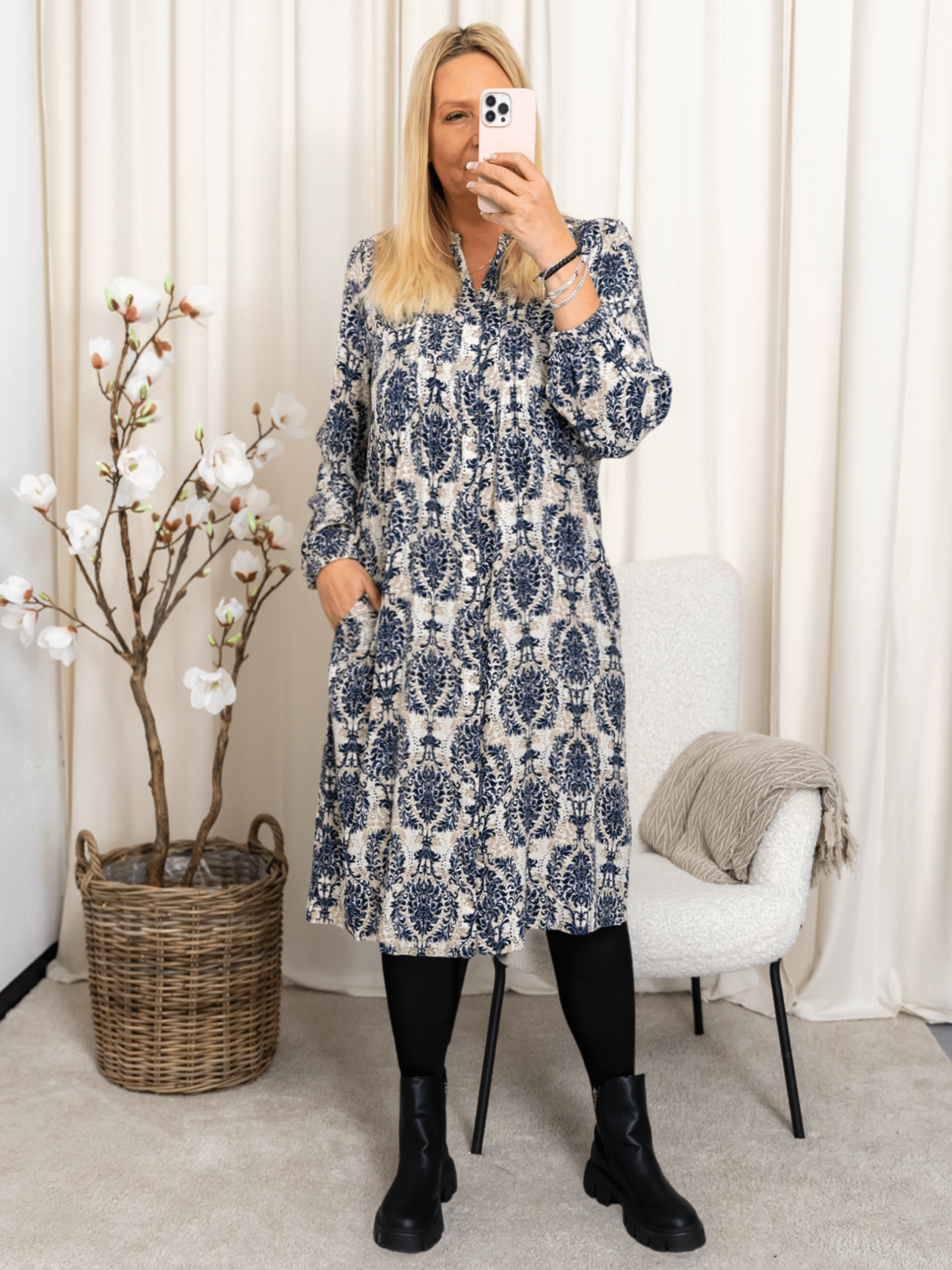 Fransa FRflowy dress 5 moonbeam - Online - Mode