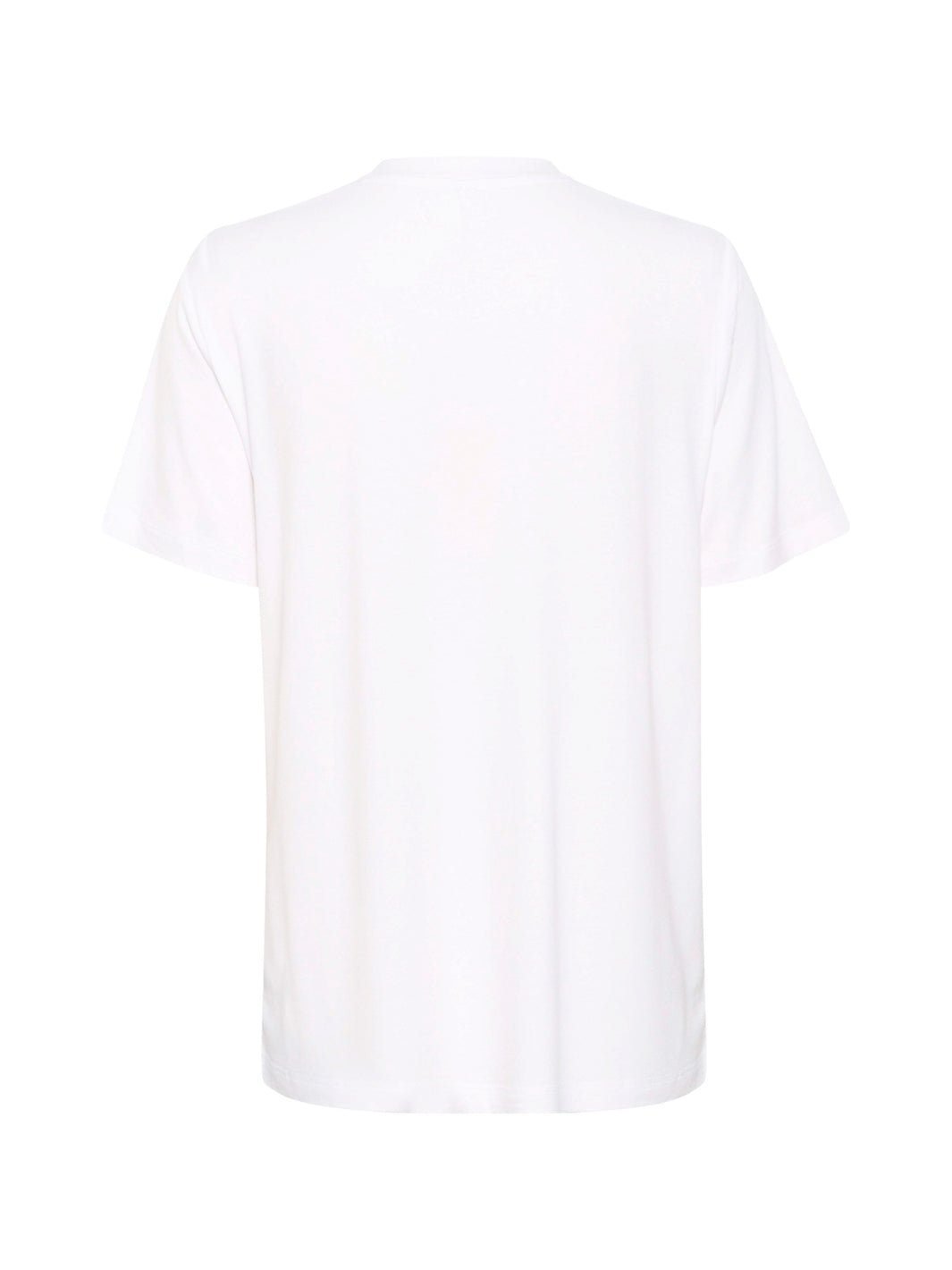Kaffe KAelin t-shirt white/pink flower print - Online-Mode