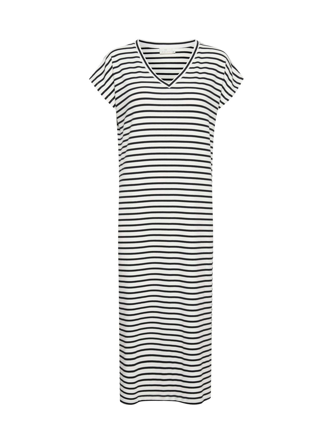 Kaffe KAliddy long dress chalk/black stripe (kopi) - Online - Mode
