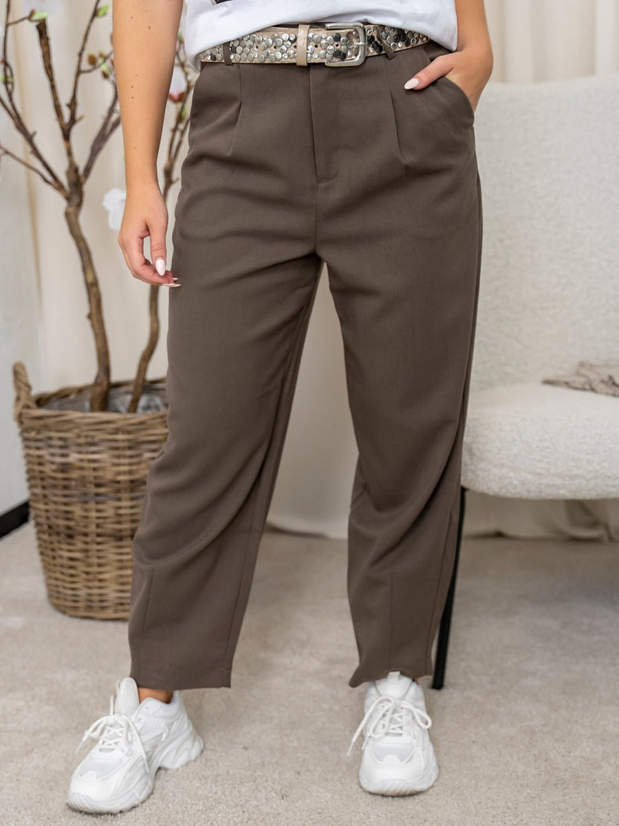 KAmerle Pants Suiting Trousers - Elephant Skin main image 0