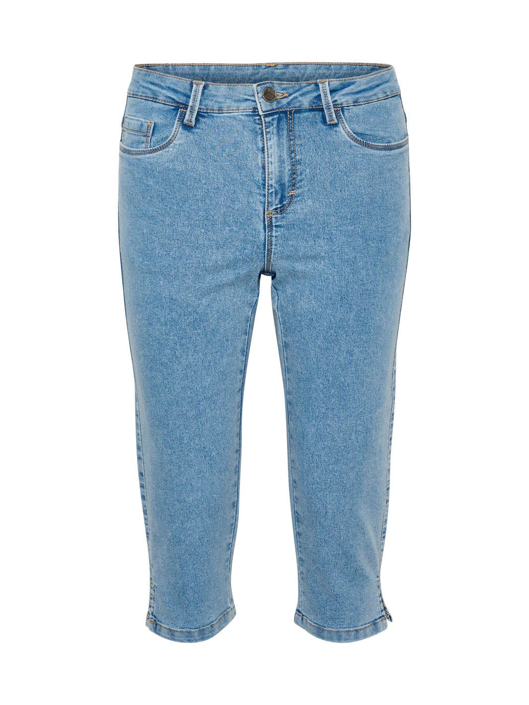 Kaffe KAvicky capri jeans light blue washed - Online-Mode