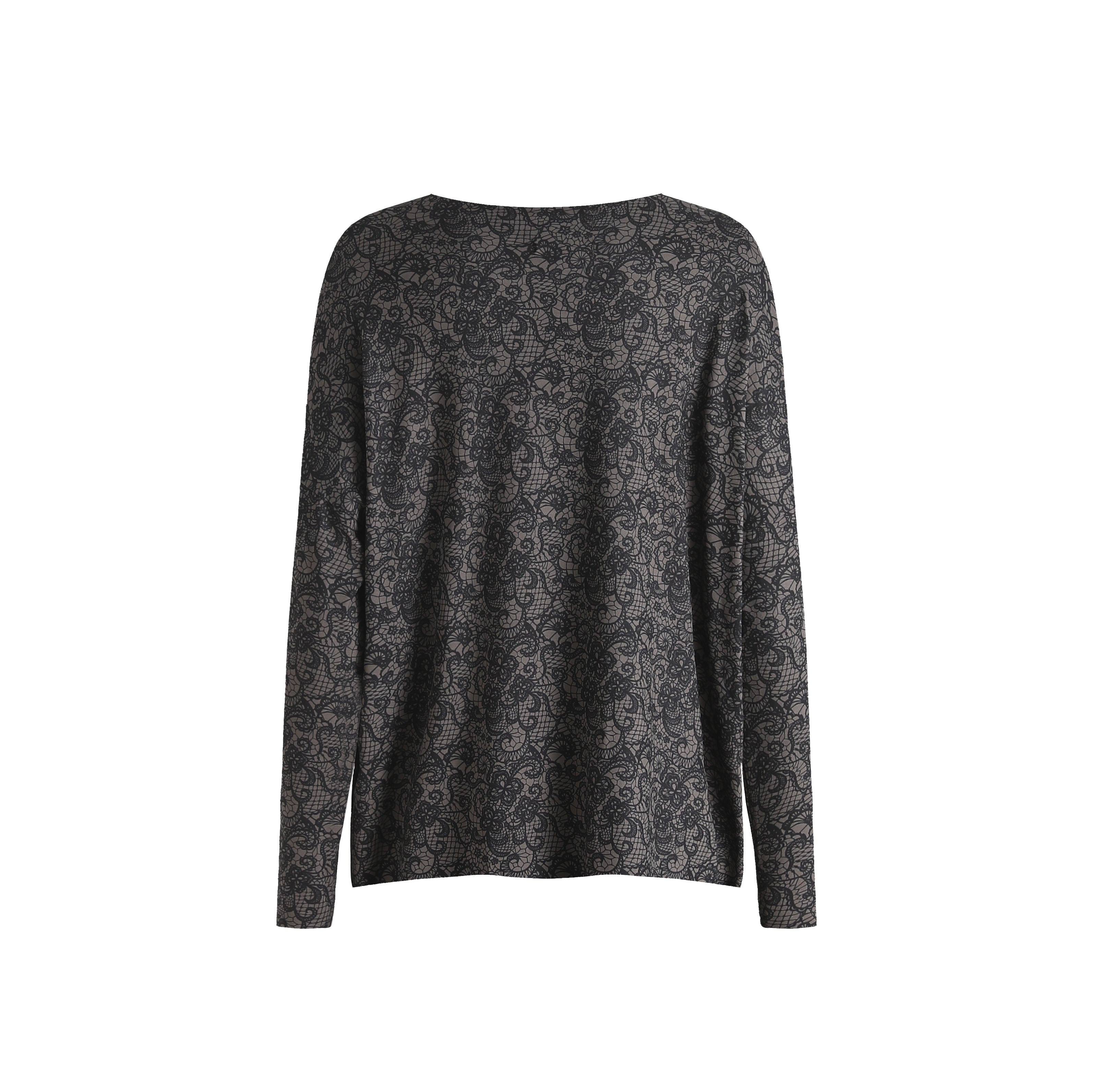Liberté Alma LS top black grey lace - Online - Mode
