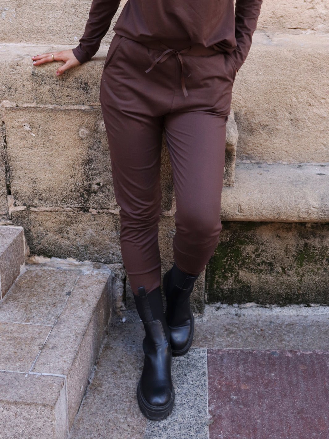 Liberté Alma pants fleece brown - Online-Mode