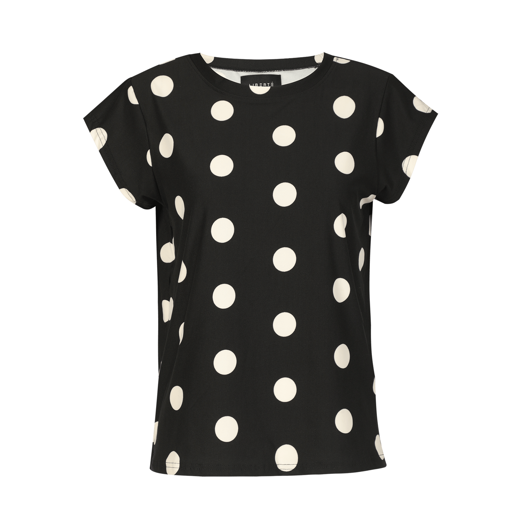 Liberté Alma U t-shirt black big dot - Online-Mode