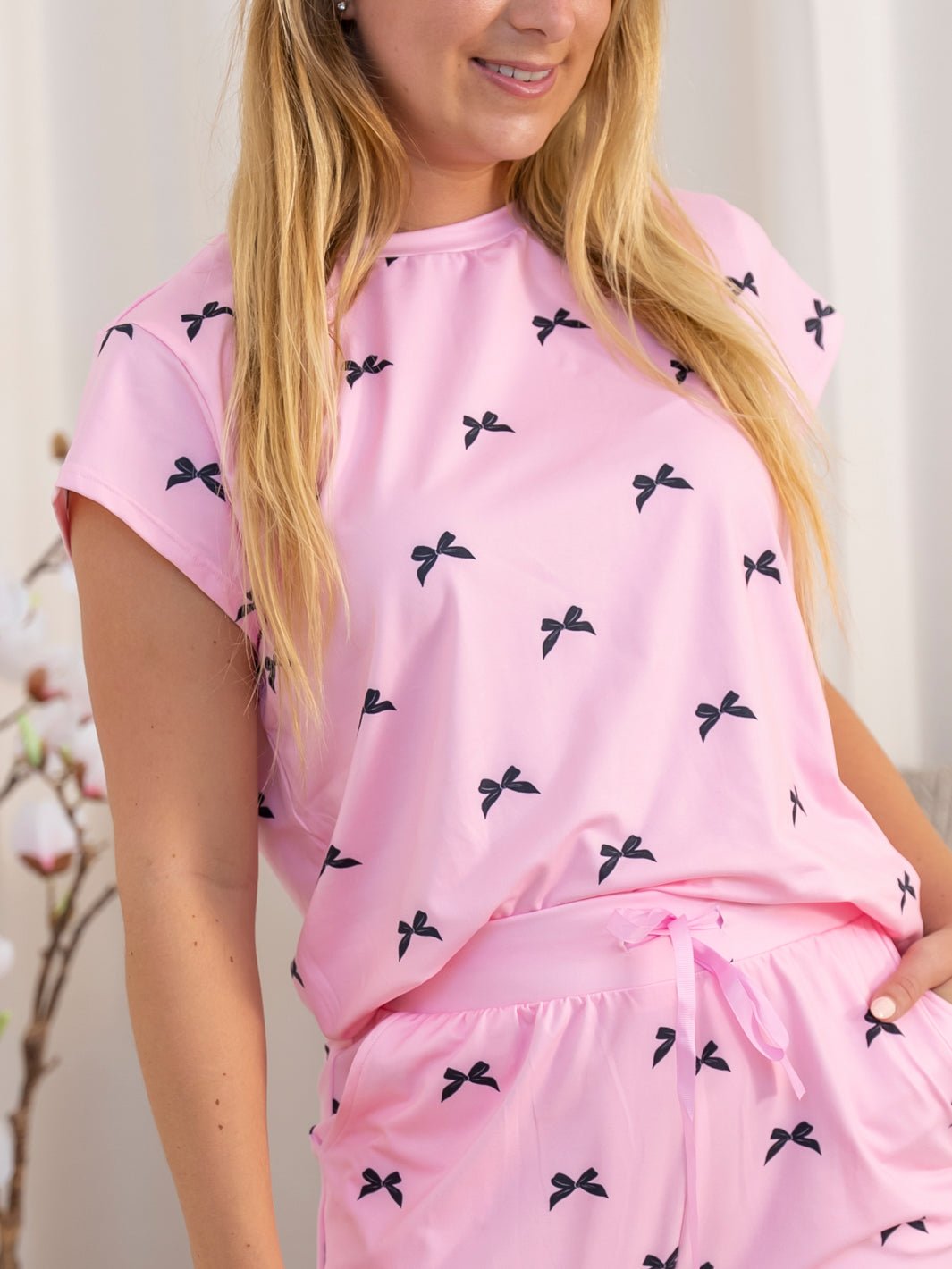 Liberté Alma U t - shirt pink bow - Online - Mode