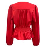 Liberté Tiki LS twist blouse red - Online - Mode