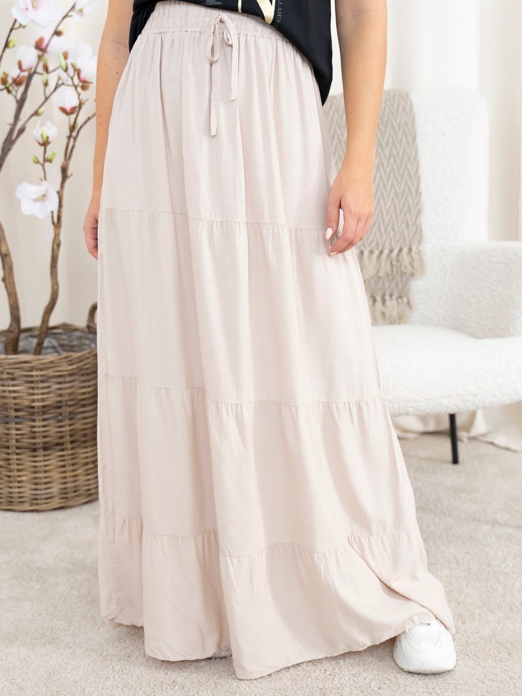 Linnea skirt beige - Online - Mode