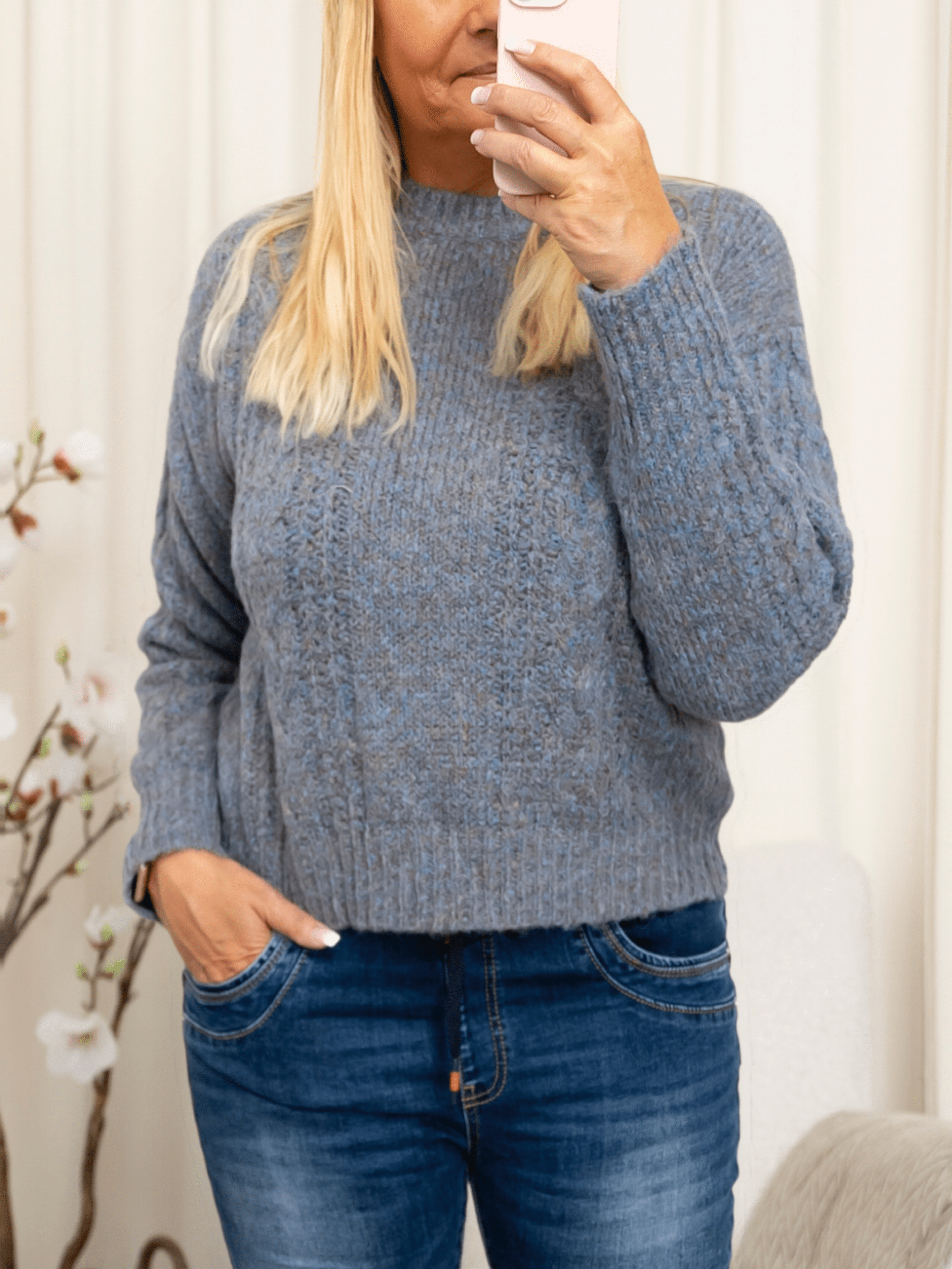 Luxzuz Katriona knit stonewash - Online - Mode