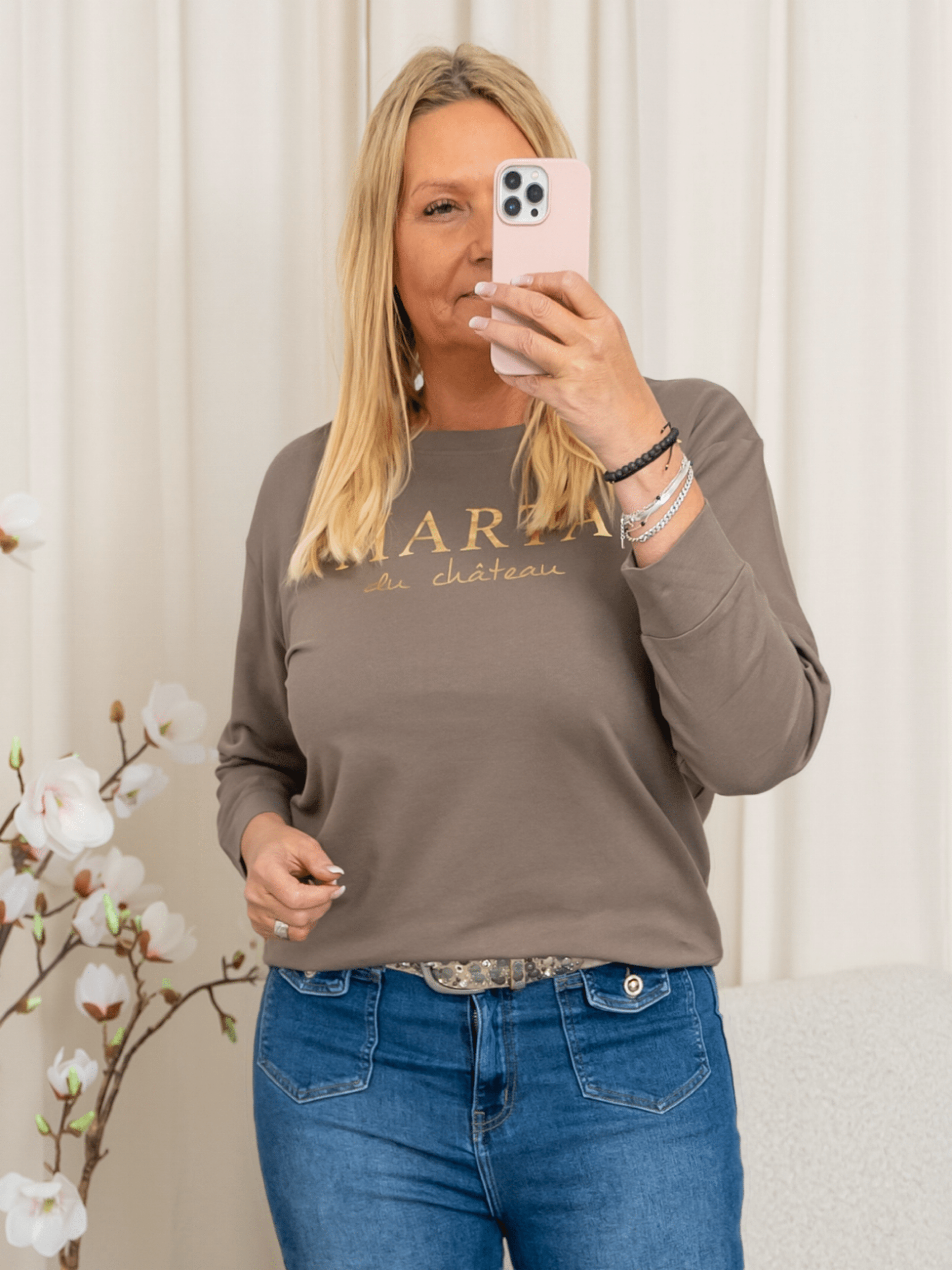 Marta du Chateau Annemette sweat fango - Online - Mode