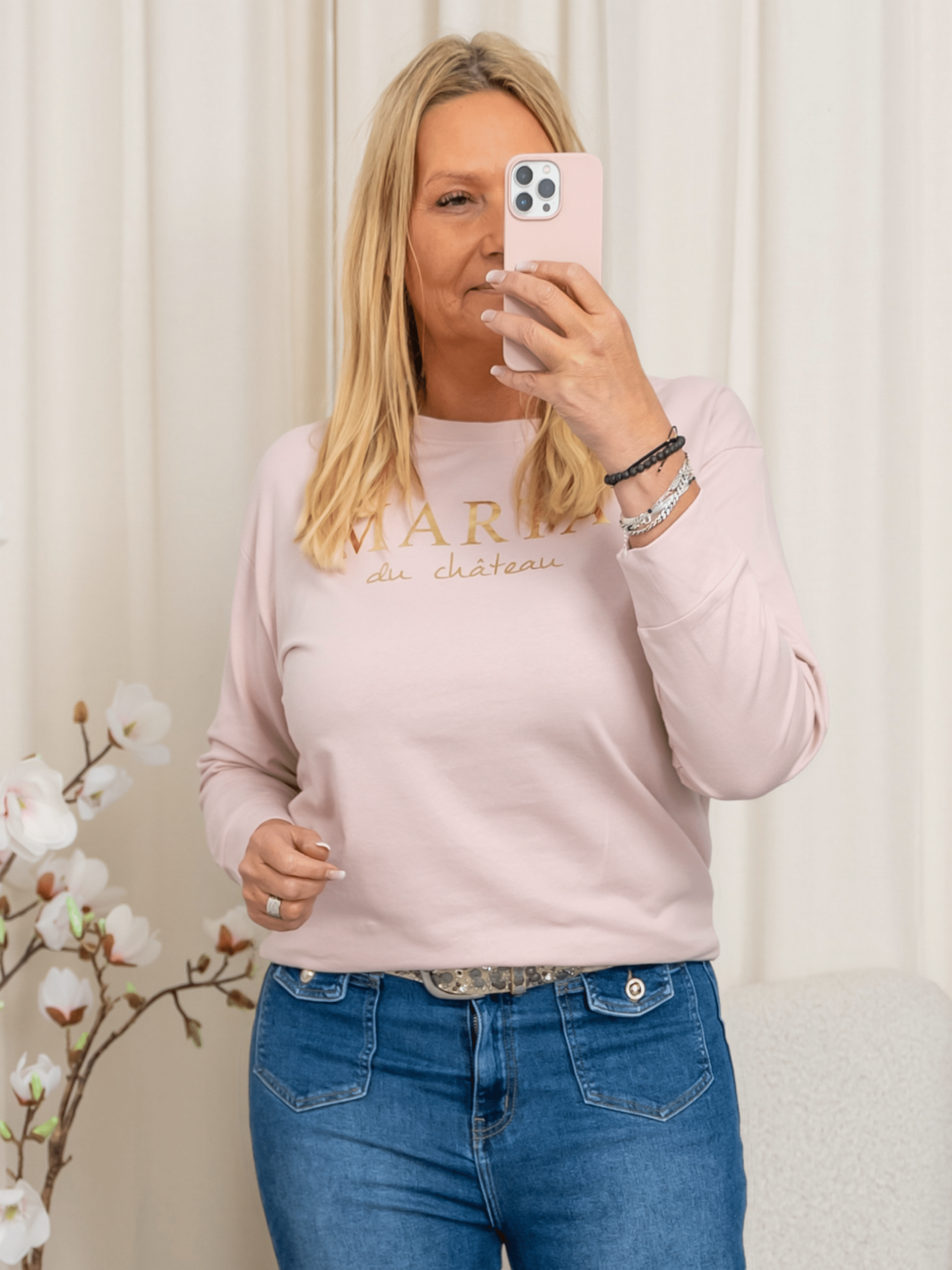 Marta du Chateau Annemette sweat old rose - Online - Mode