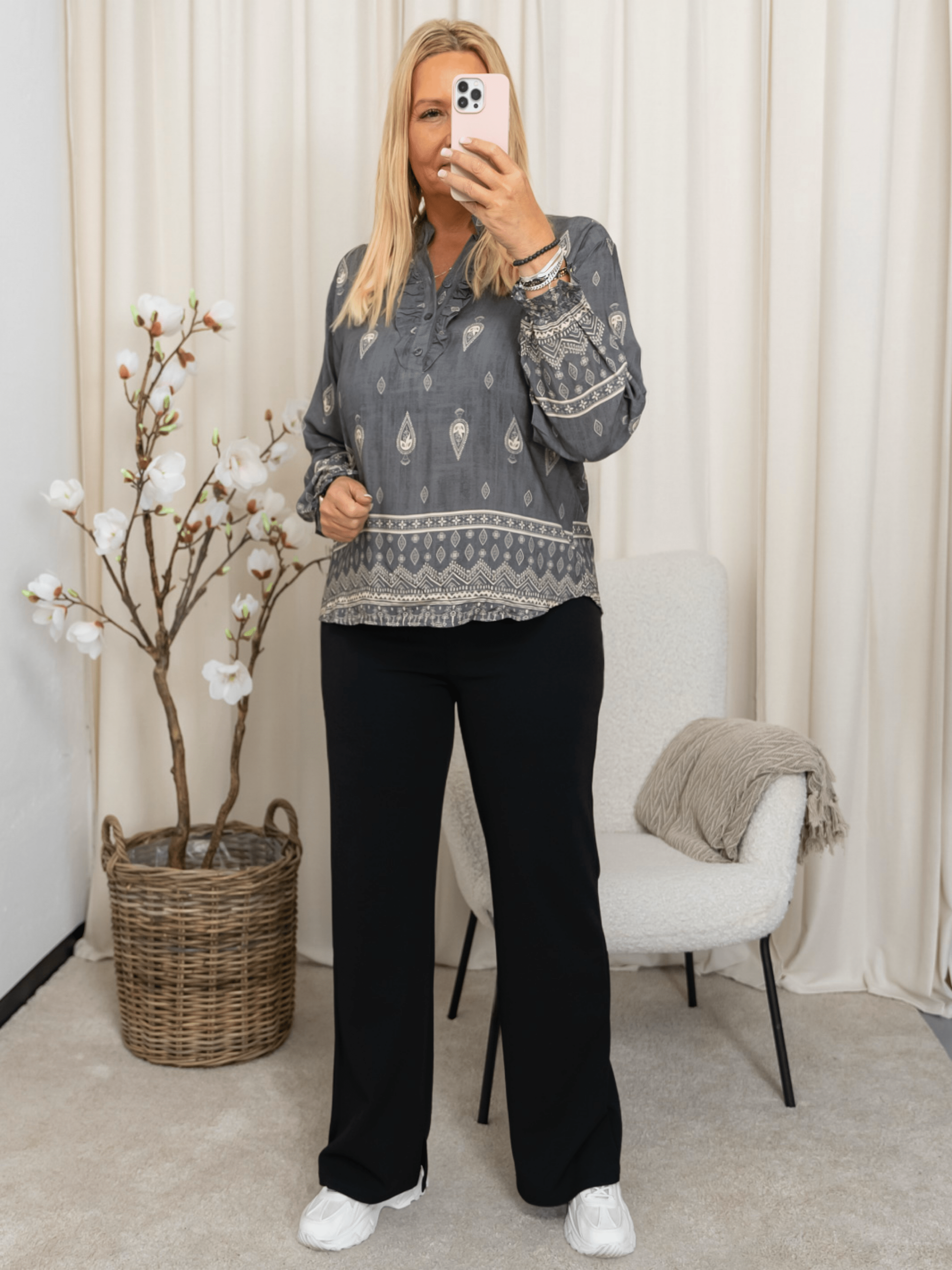 Marta du Chateau Aya shirt grey 1943tps - Online - Mode